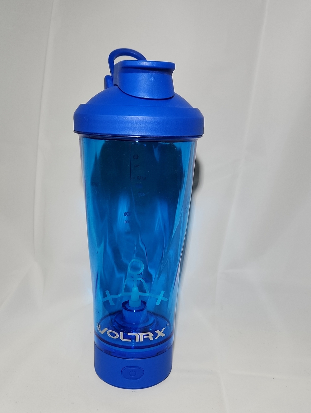 Blue VOLTRX VortexBoost Electric Shaker Bottle, USB-C rechargeable (Doesnt Work)